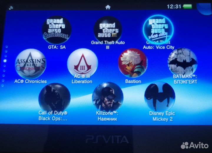 Sony ps vita 128gb +80 игр