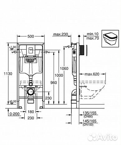 Инсталяция Grohe Rapid Sl