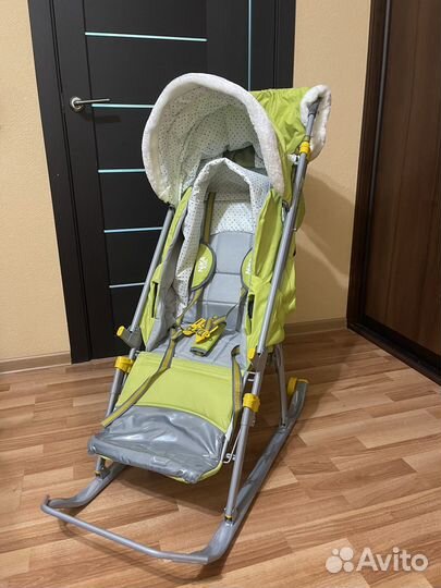 Новые Санки-коляска Nika