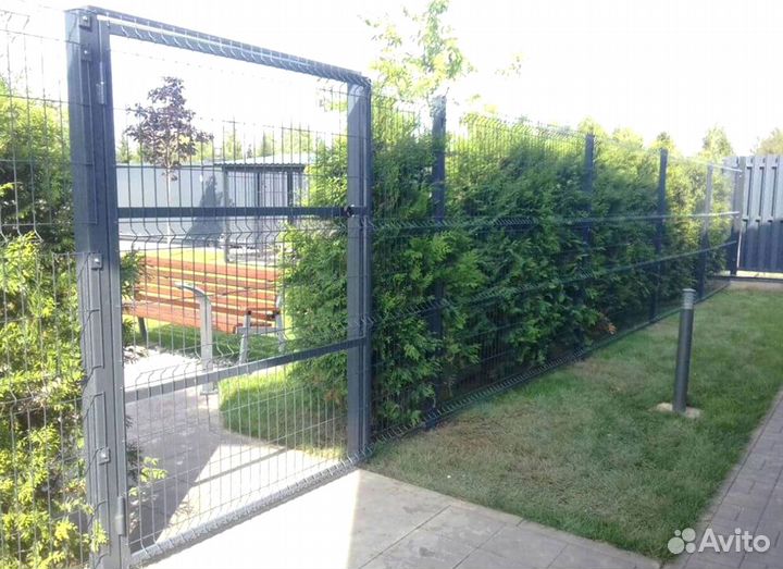 Забор из 3D сетки под ключ + Установка + Доставка