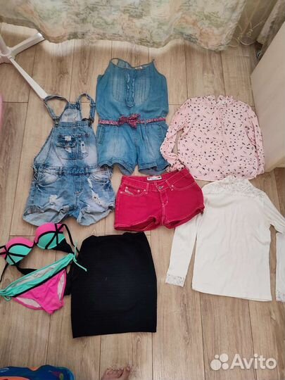 Одежда для девочки, 146 рост, джинсовый костюм