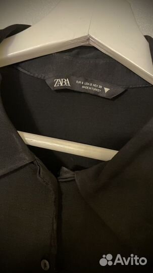 Новое шёлковое платье рубашка zara