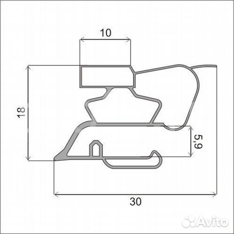 Резина для холодильников Смоленск 87х57 см