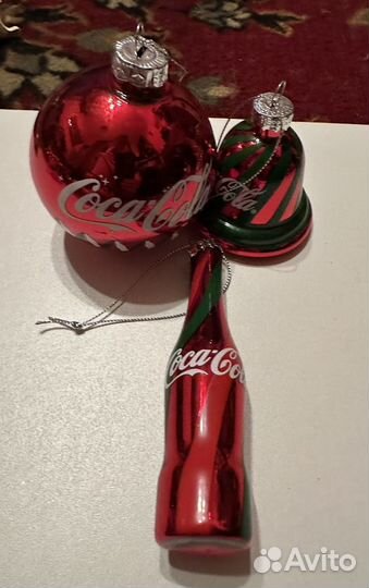 Игруши елочные coca cola и авторские