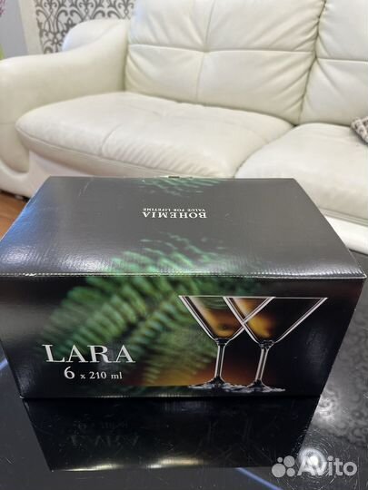 Фужеры богемия для мартини