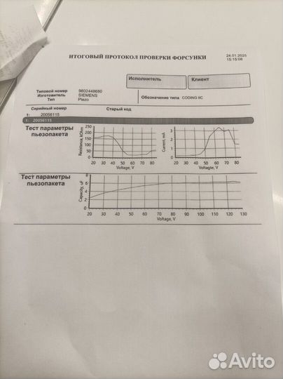 Форсунка топливная Peugeot 308, 2013