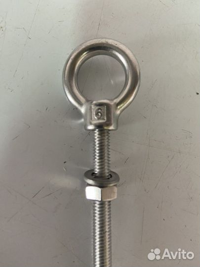 Рым-болт с проушиной 6х60мм диаметр уха 16 мм