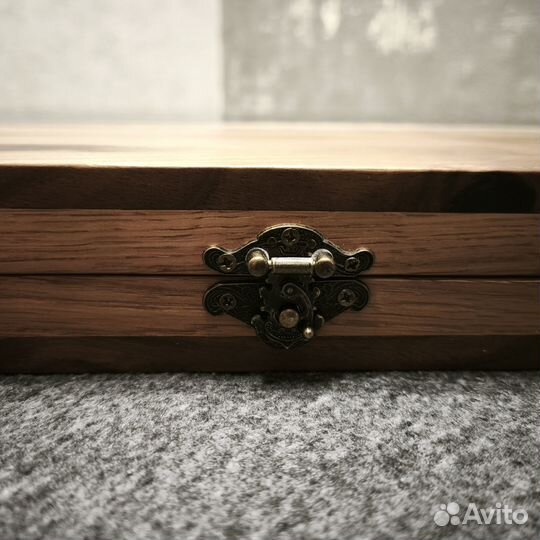 Нарды ручной работы из дерева и эпоксидной смолы