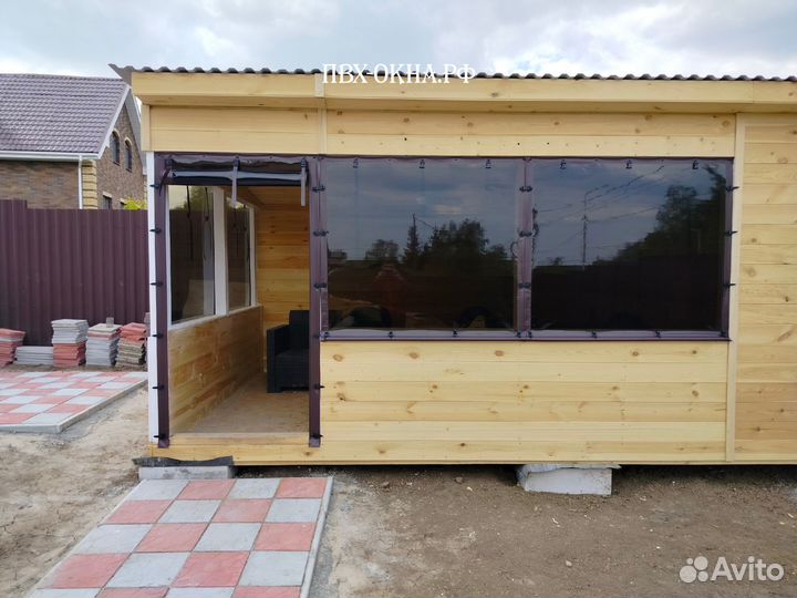 Мягкие пвх окна на беседку