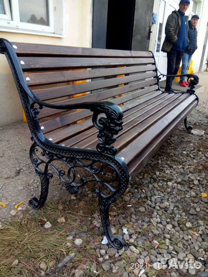 Скамейка на дачу чугун