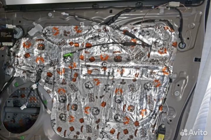 LADA Vesta шумоизоляция дверей, ощути разницу