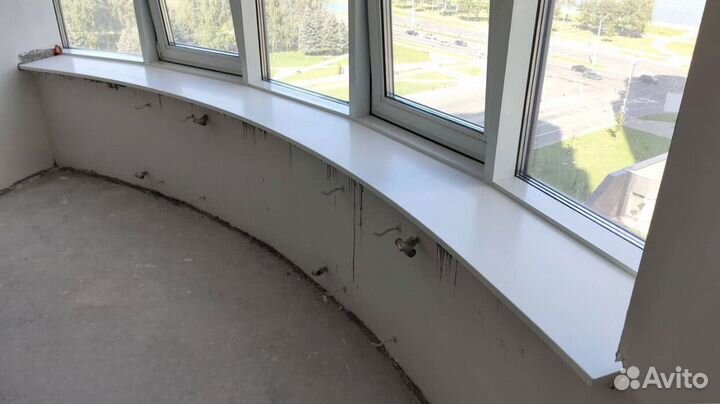 Подоконник из камня кварцевый агломерат