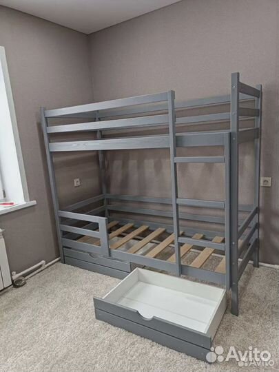 Кровать двухъярусная высокий борт. Aктyaльнaя цeнa