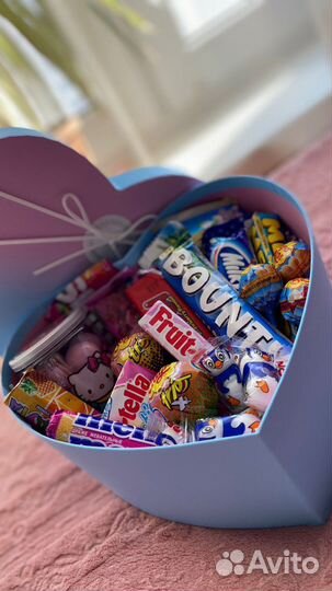 Коробка сладкая с цветами