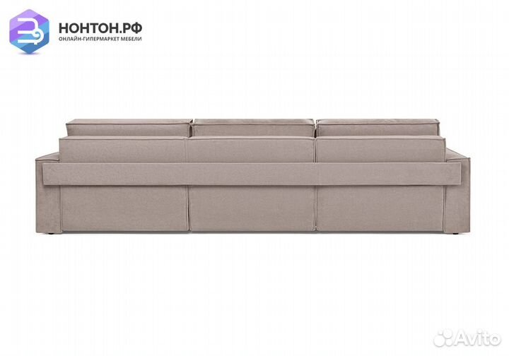 Диван еврокнижка трехместный Тревис бежевый