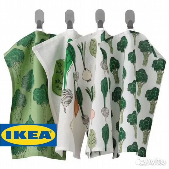 IKEA Торвфли Тorvfly Полотенца кухонные набор 4 шт