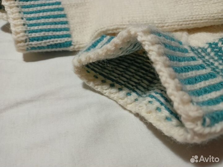 Шерстяные носки вязаные размер 36-38 ручной работы
