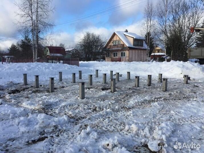 Фундамент из жб свай под ключ