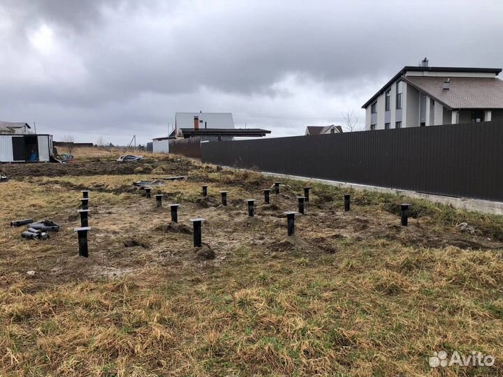 Винтовые сваи 108 2500 с установкой под ключ