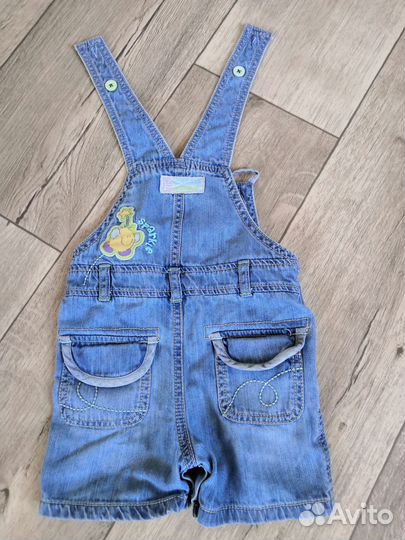 Джинсовый комбинезон размер 74
