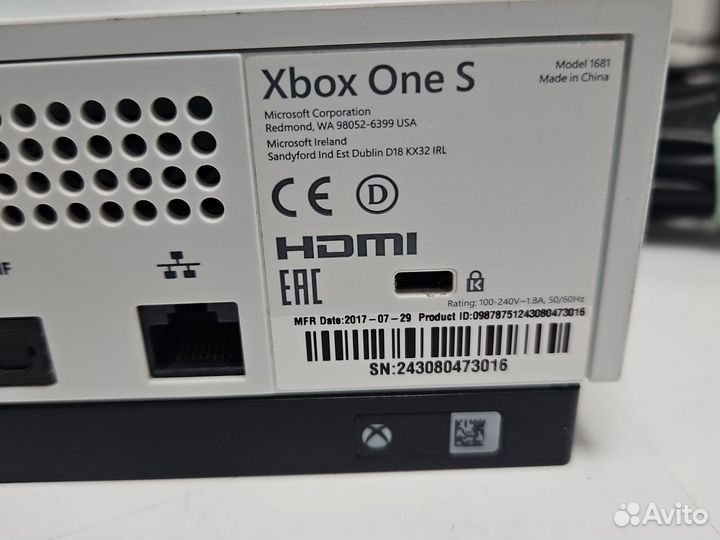 X-BOX ONE S 500gb. С гарантией