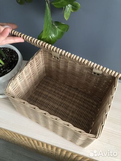 Короб плетеный с крышкой