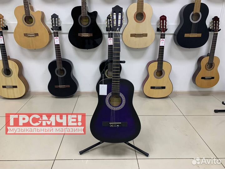 Гитара классическая фиолетовая