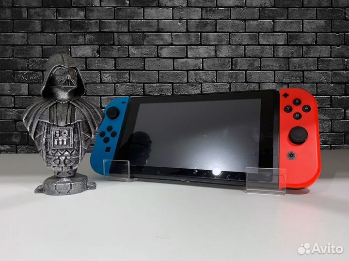 Nintendo Switch Neon + флешка 128gb