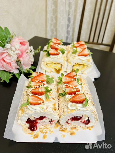 Меренговый рулет