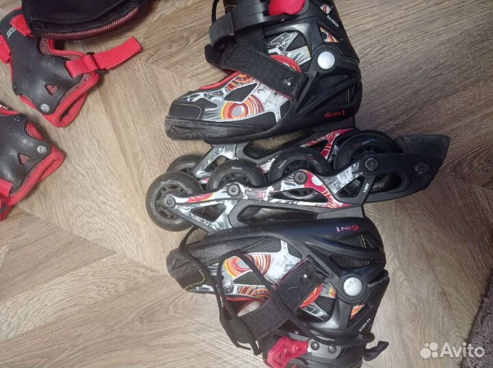 Роликовые коньки детские раздвижные р.26-31