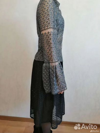 Нарядная блузка шитье+юбка шитьё 44-46