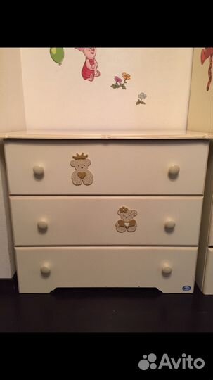 Комод и кроватка Pali Caprice royal