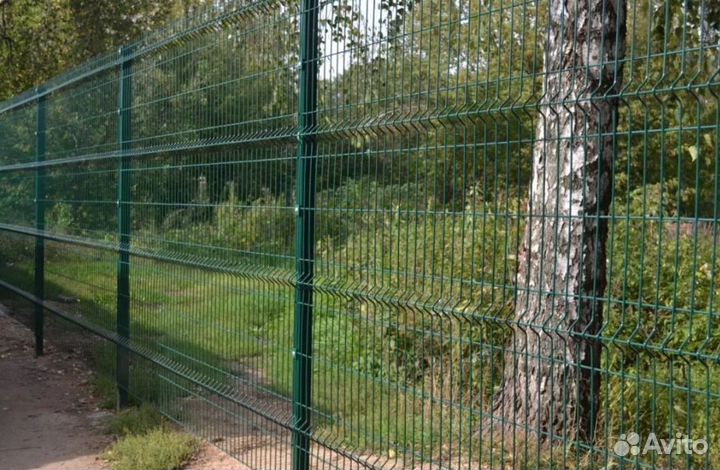 Забор из 3D сетки для дома под ключ