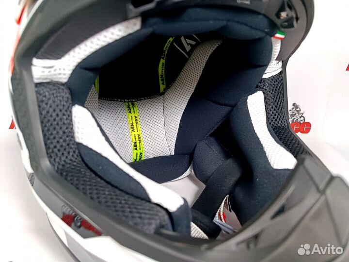 Шлем кроссовый airoh Aviator ACE Swoop orange glos