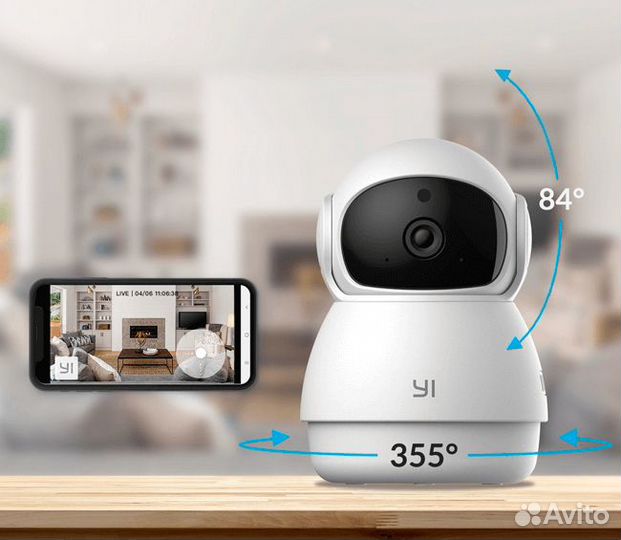 Поворотная Wi-Fi видеокамера Xiaomi YI Dome Guard