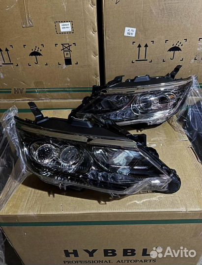 Фары двух линзовые на Toyota Camry V55