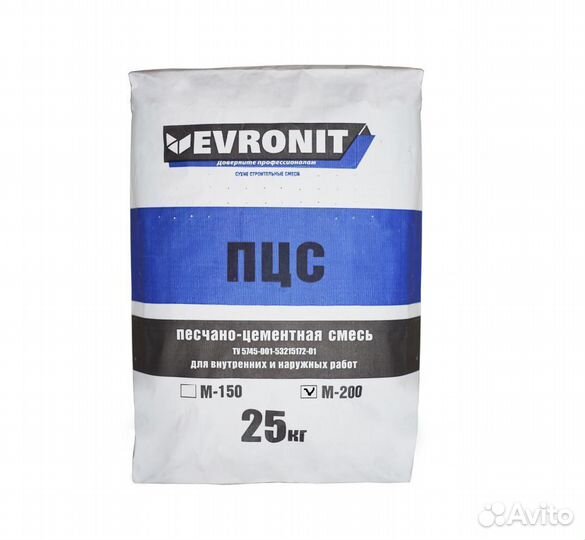 Песчано-цементная смесь 25 кг