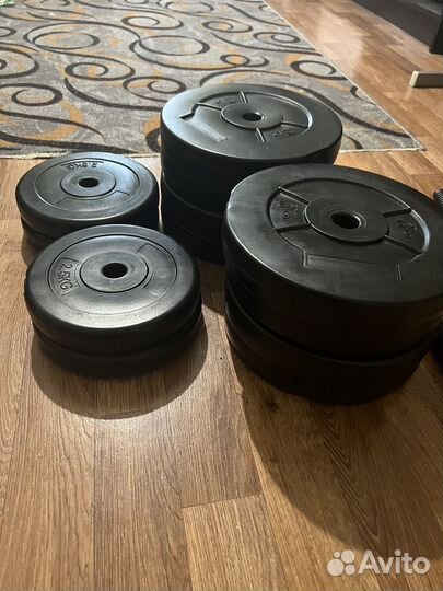 Набор штанга гантели разборный 50кг
