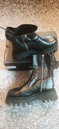 Ботинки Zara на массивной подошве, полусапоги