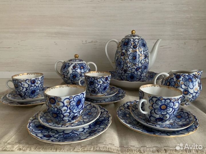 Сервиз кофейный из костяного фарфора