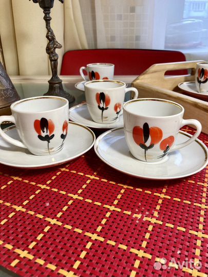 Набор кофейных чашек.Винтаж,ссср.Зугдиди,Грузия