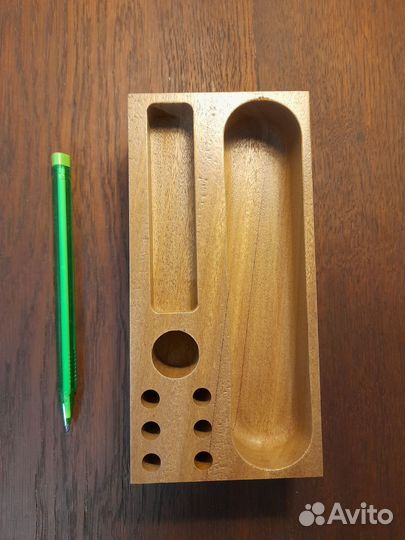 Деревянный органайзер для канцелярии