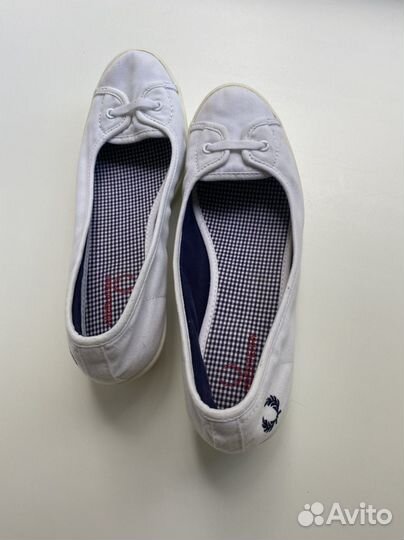 Балетки на танкетке Fred Perry