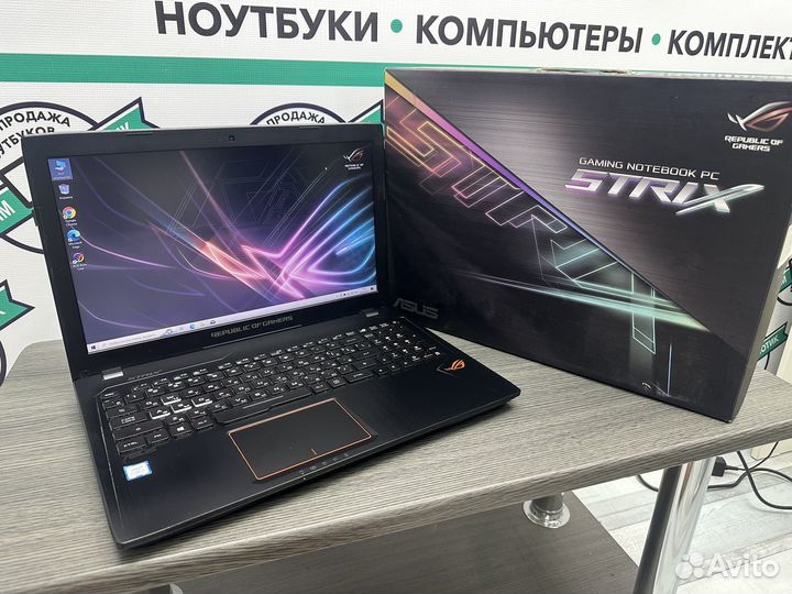 Мощный игровой Asus Strix i5-7300 8Gb GTX1050 SSD