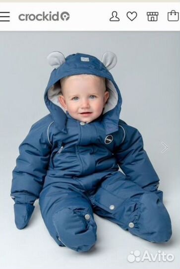 Зимний комбинезон crockid 80 86 крокид