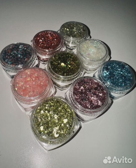 Набор блесток / глиттеров для лица, тела и волос
