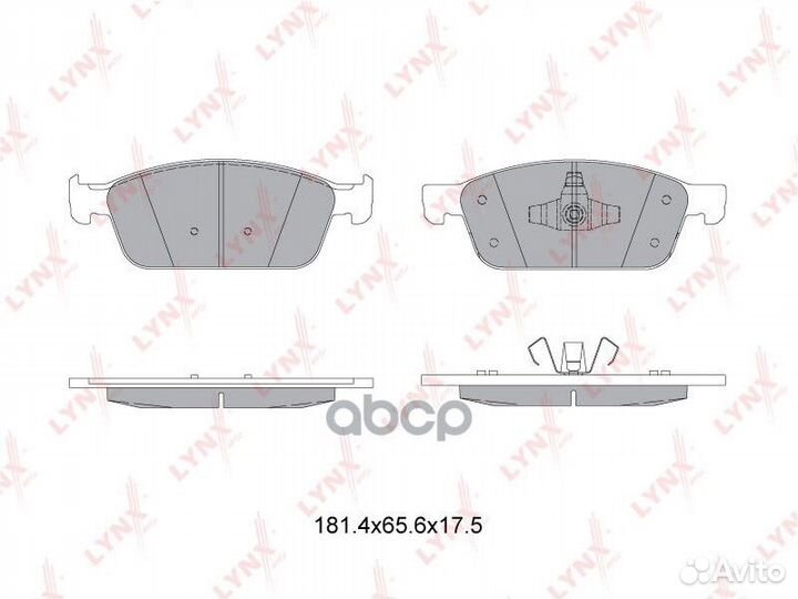 Колодки тормозные дисковые перед BD3036 LYN