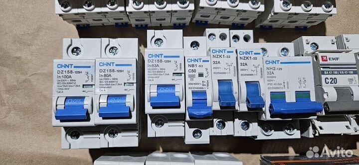 Автомат 1p 2p 3p от 20А до 125А