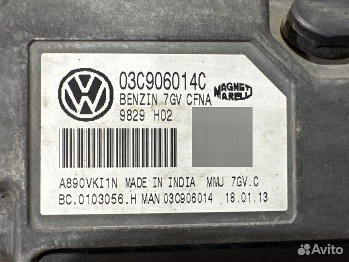 Блок управления двигателем (эбу) Volkswagen Polo 5