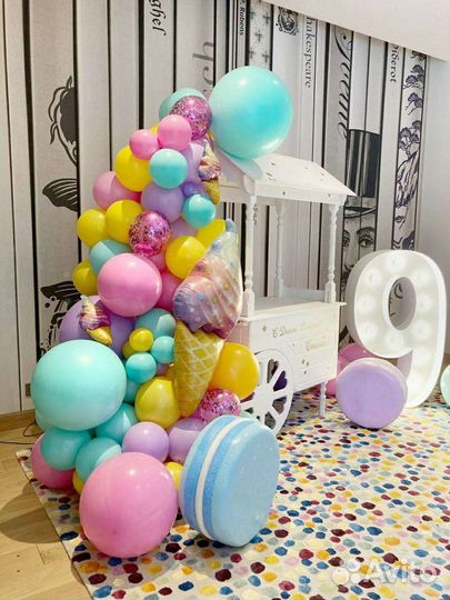 Аренда цифр с лампами